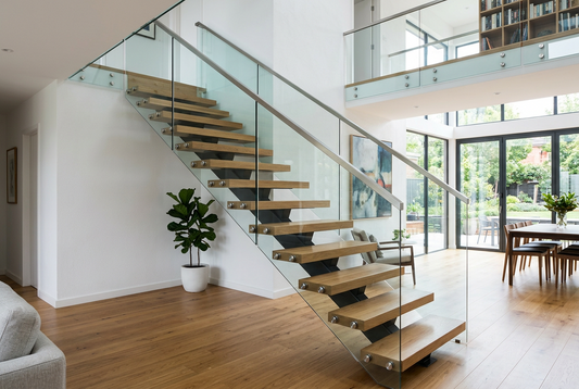 Glass handrails